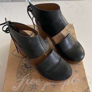 free people clog desert gold